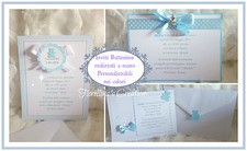 INVITO BATTESIMO- con stampa e busta- Personalizzabile nei colori SCEGLI MODELLO