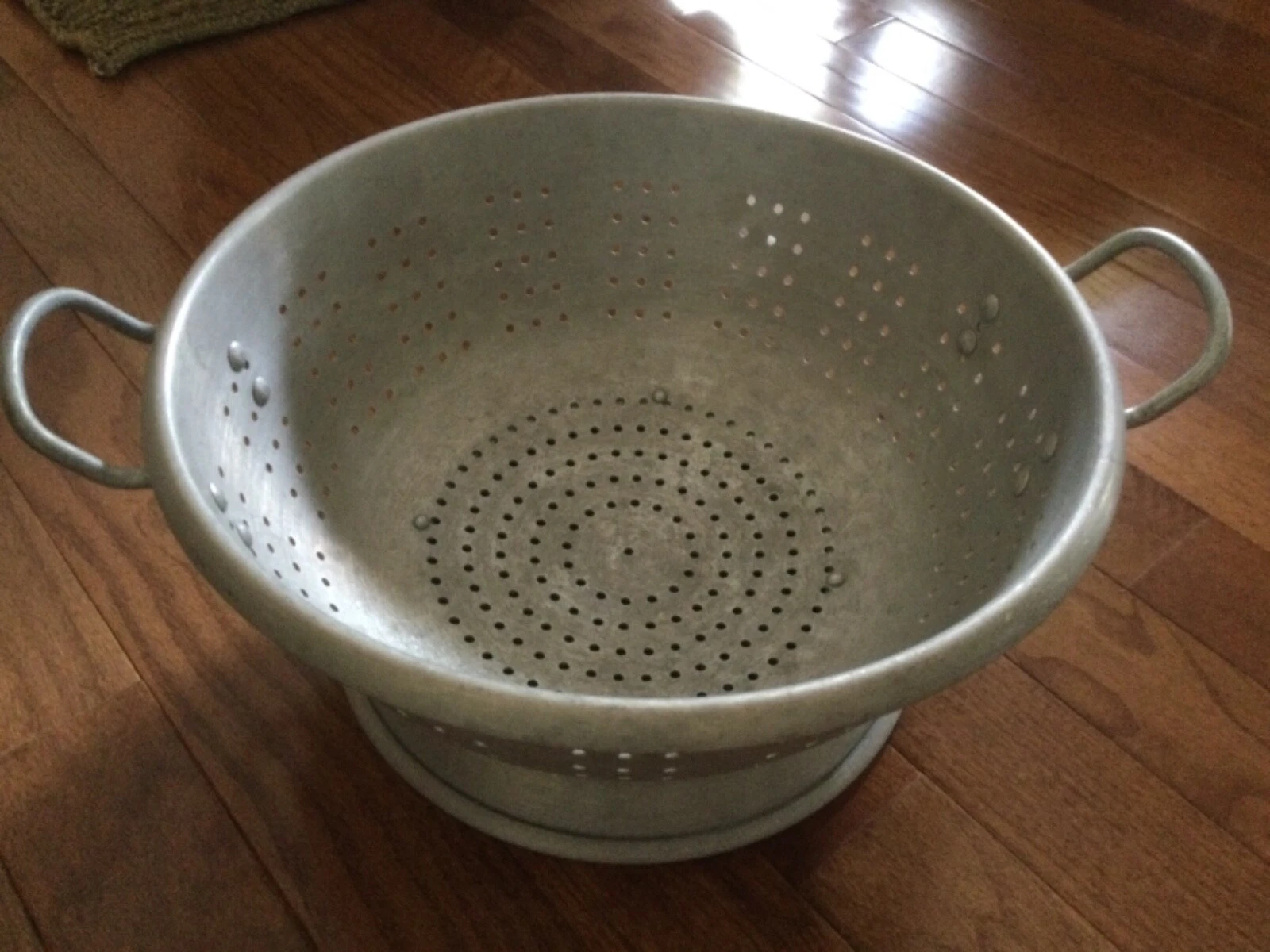 Vintage Galvanized Very Large 15 Inch Colander