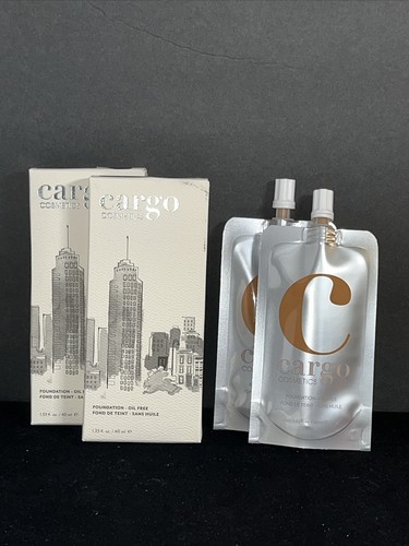 Cargo Cosmetics flüssige Foundation F-60 Cafe Au Lait 1,33 flüssige Unzen/(2 Schachteln) - Bild 1 von 3