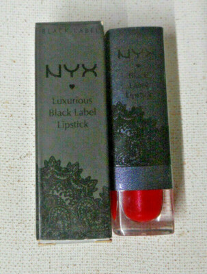 1 lipstick NYX Black Label Luxurious Lipstick BLL 132 FIRE unsealed nib