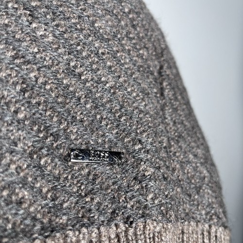 Hugo Boss Alpaca x Virgin Wool Blend Chunky Knit Jumper Italian Yarn Size XL 2XL - Picture 5 of 11