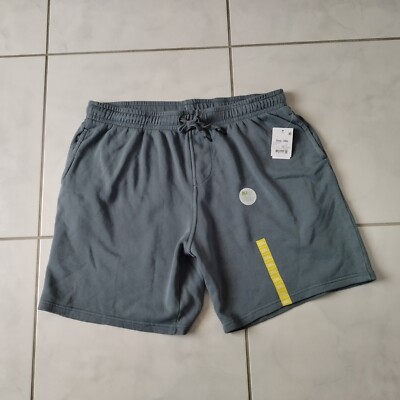 Anko Mens Fleece Shorts Drawstring High Rise W38 Size 3XL Blue