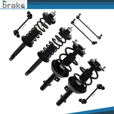 Fits 2013-2017 Honda Accord 2.4L Front Rear Struts Sway Bars w/ Coil Spring