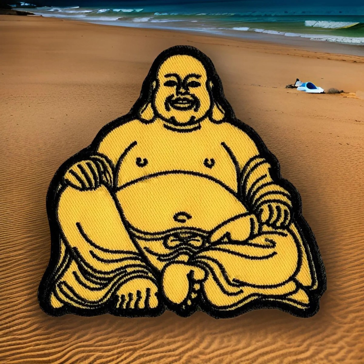 アウル様 Buddha Patch Embroidered Iron On Fabric Siddhartha Gautama