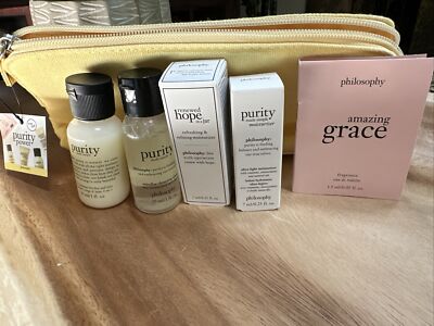Philosophy Purity Power Travel Set Amazing Grace Hope Bag