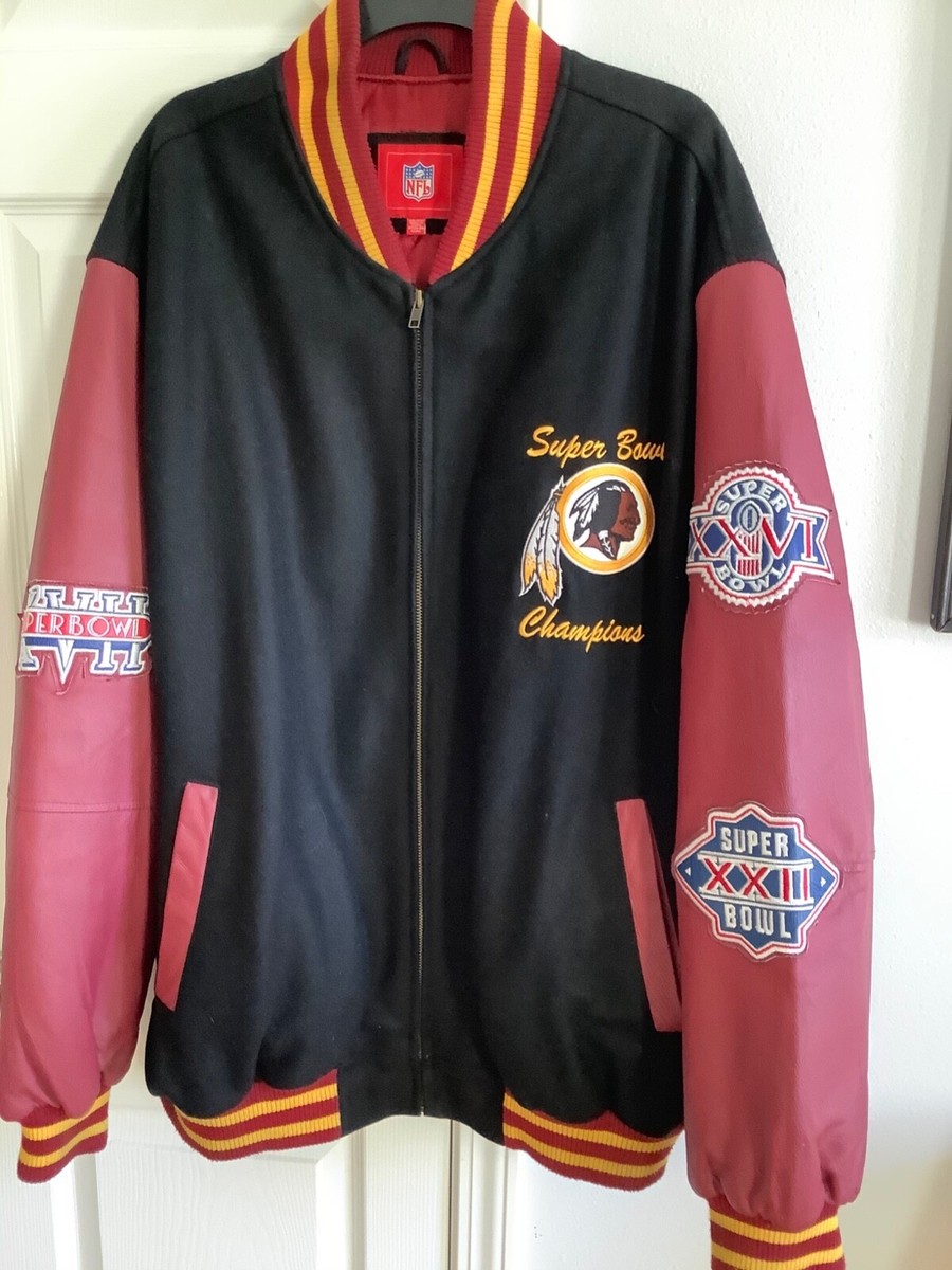 Rare Washington Red Skins Super Bowl Champions Jacket/ Coat Rare Washington Red Skins Super Bowl Champions Jacket/ Coat