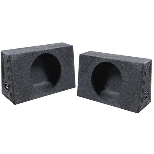 Q-Power Single 12" Shallow Truck Subwoofer Box - Sealed Enclosure 18.25x13.25x5.25 Inches