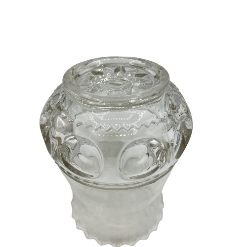 Adams & Co Kings Crown Excelsior Thumbprint Glass Spoon-Spooner Celery EAPG Vase - Picture 18 of 23