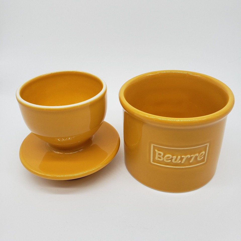 Butter Bell Crock L. Tremain In RARE Golden Yellow Color. Mint