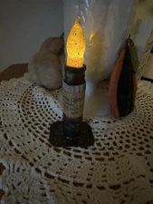 Hearthside Collection Timer Taper Battery Operated Candle ,Light Or Dark Brown