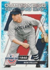 2021 Topps Opening Day Outstanding #OOD-6 Bob Feller Baseball Card Indians