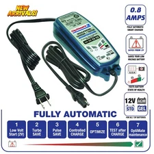 12V 0.8A Sealed Battery Saving Charger Maintainer Tender for Motorcycle Bike Car