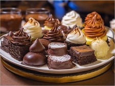 Tile Mural Sweets Desserts Chocolate Kitchen Wall Art Backsplash Marble Ceramic