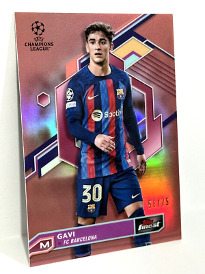 2022-23 Topps Finest UEFA Champion League FC Barcelona Gavi Rose