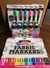 10 Acrylic Paint Set/ 20 Fabric Markers/ 6 Chalk Writers Crafting Lot