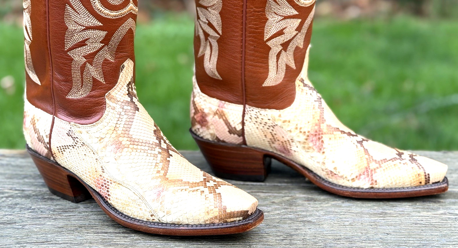 Lucchese Classics Handmade Python Snakeskin Sz 7B… - image 7