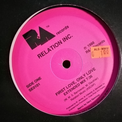 #ad RELATION INC FIRST LOVE ONLY LOVE FRESH ELECTRO SYNTH 80#x27;s FUNK 12quot; VG HEAR $16.17