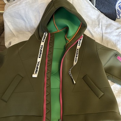 Khrisjoy Jacke Neopren Khaki 01, wie Neu