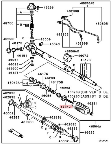 Front Inner Steering Track Tie Rod End for PAJERO SHOGUN V68W MK3 3.2T - Picture 2 of 6