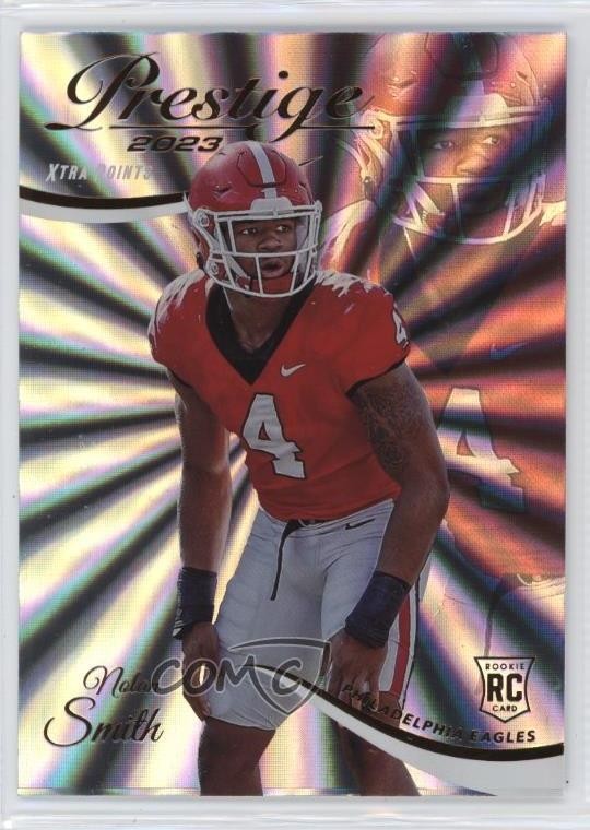 2023 Panini Prestige Rookies Xtra Points Sunburst Nolan Smith Rookie RC 19di