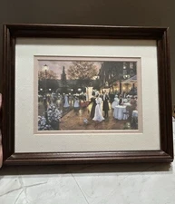 Christa Kieffer “Good Evening” Double Matted Lithograph - 11x9