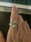 Vintage AVON Sterling Silver Skeleton Key Ring The Secret Key Bypass Sz 8 - 1976