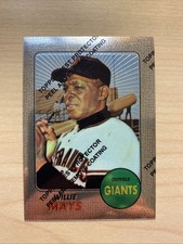 Willie Mays - 1997 Topps Finest Reprint 1968 CHROME w/ COATING #50