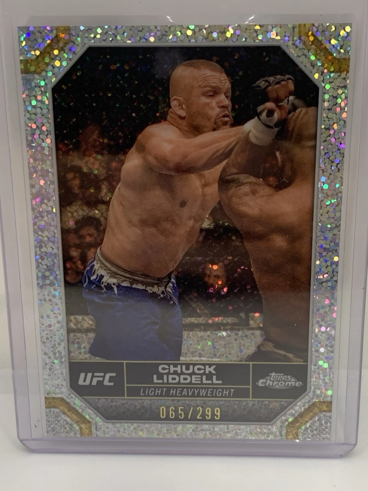 Chuck Liddell 2024 Topps Chrome UFC Speckle Refractor Card /299 #46 🔥