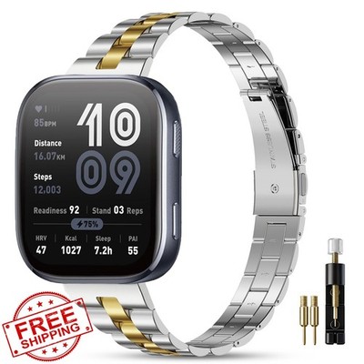 HQzon 22mm Metal Band Golden Interval