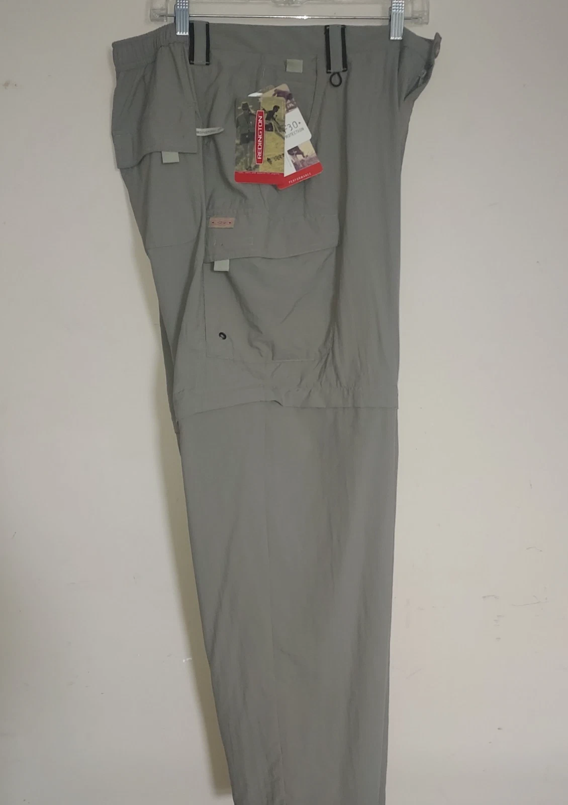Redington Mens Hiking Pants Large Versi Convertible to Shorts Brief Lined Gray
Opens in a new window