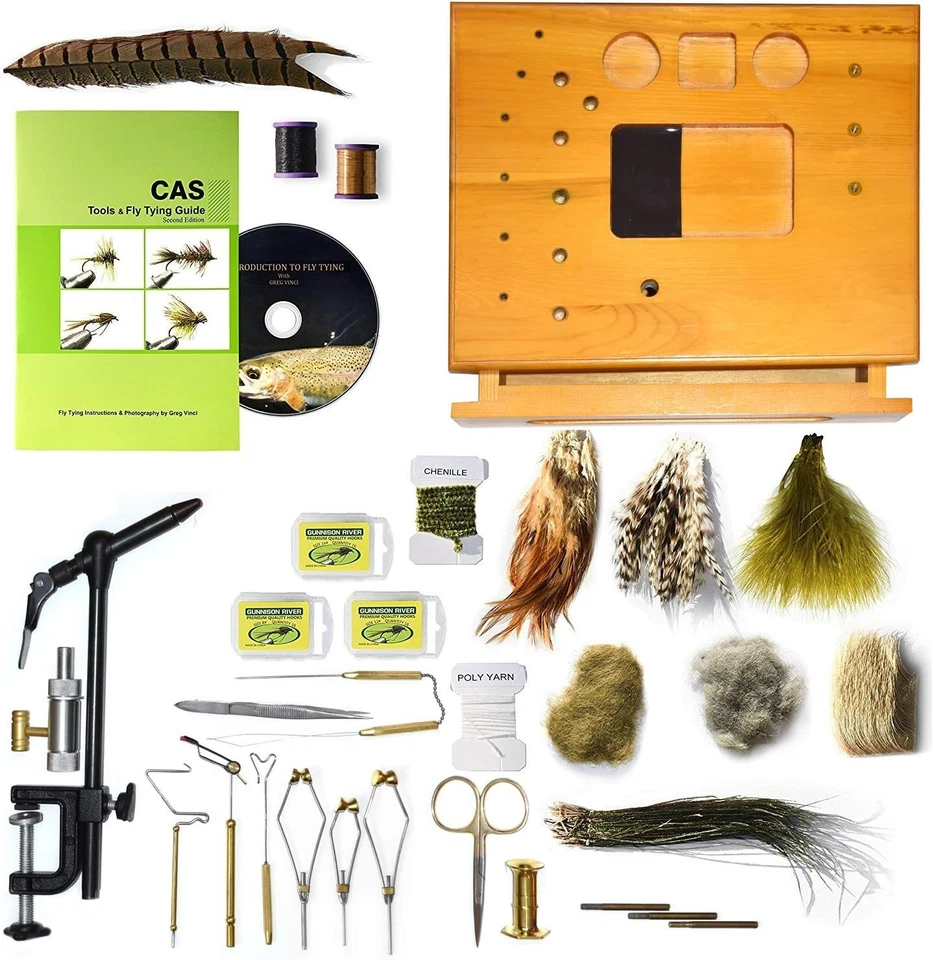 Kit versátil de amarração de moscas com 11 ferramentas e livro de instruções para artesanato de moscas - Imagem 3 de 3