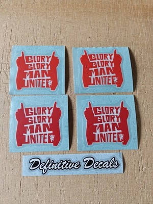 Manchester United - Glory Glory Man Utd Aufkleber 4er Set 