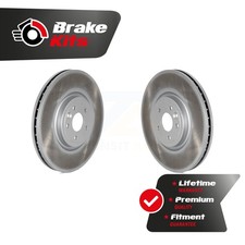 Front Coated Brake Rotors Pair For 2017-2020 Jaguar XE 2016-2023 XF 3.0L