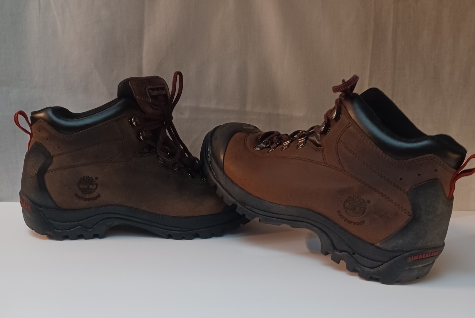 Timberland Boots 8.5 Brown Leather Waterproof Hiking Trail 