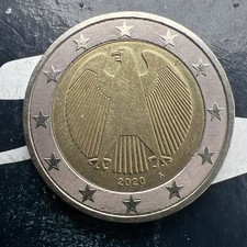 2 Euro Münze Deutschland 2020 A J Adler Umlaufmünze Kursmünze Coin Germany