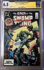 Saga of the Swamp Thing #24 JSA / CGC 6.5 Signed by Alan Moore