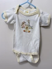Vintage Little Suzy’s Zoo Baby Outfit Romper Unisex Infant Small 0-3 Pastel Duck