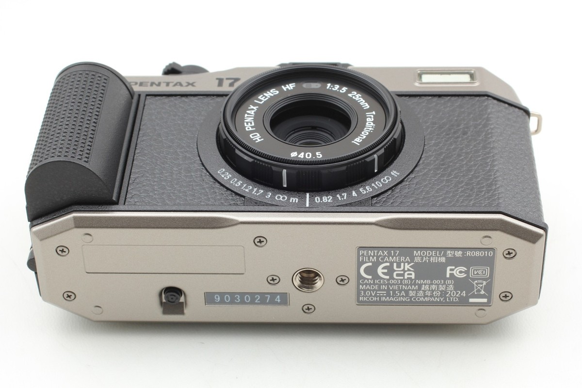 Unused] Pentax 17 Dark Silver Compact Film Camera New Coating