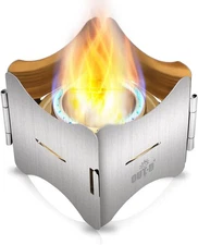Alcohol Stove, Camping Stove with Cover, Stainless Steel Windproof... 