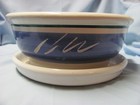 Lee’s Pottery Paramount CA Blue & White Planter with Attached Saucer 8 1/2”  — photo 4