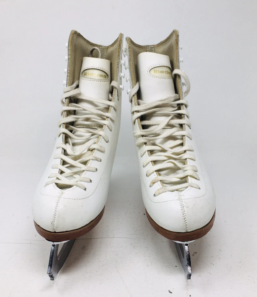 Eiskunstlauf Schlittschuhe Riedell 320 Stiefel und Schfield Steel Blades Schlittschuh - Bild 4 von 4