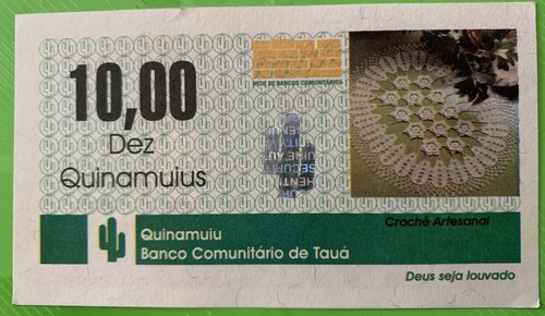 BRASILIEN * Gemeinschaftswährung Banknoten * 10 REÁIS Quinamuiu ** aUNC