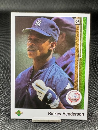 1989 Upper Deck  RICKEY HENDERSON  #210 - Bild 1 von 2