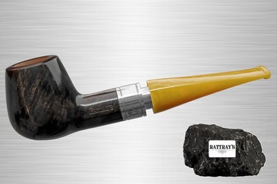 Rattray's Pfeife Monarch Grey 18 Yellow Pipe Straight Brandy 9mm Filter