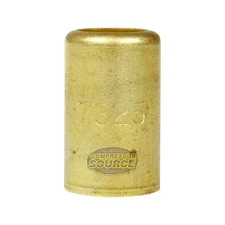 Brass Ferrule 9/16" Inner Diameter 7/16" Pierce Smooth Crimp Hose Fitting