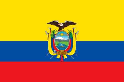 Ecuador  Flagge 30x45 cm Fahne Hohlsaum Banner Länderflagge
