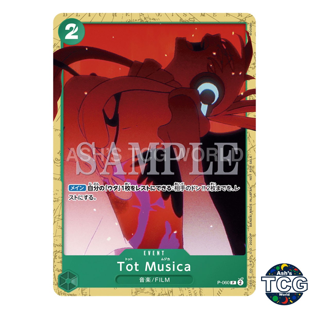 Tot Musica P P-060 Promo FILM RED Encore Pack One Piece Card Game Japanese