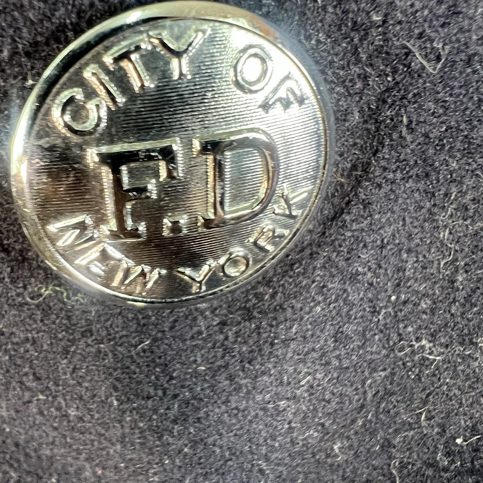 Vintage 70-80's NYFD Heavy Weight Wool Jacket Mens Size Blue Merson Uniforms Tag - Image 4 of 4