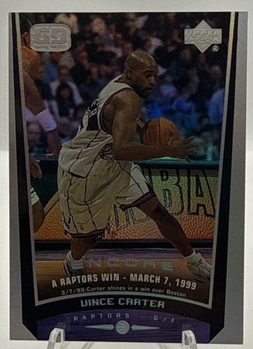 Vince Carter [Game Dated] #146 1998 Upper Deck Encore card