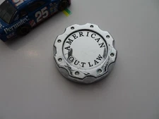 AMERICAN OUTLAW Chrome Custom Wheel Center Cap # BC-671Z, LG0805-18 (Top)